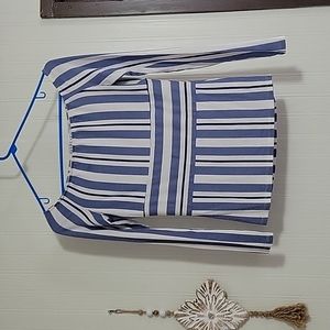 Blue stripped top